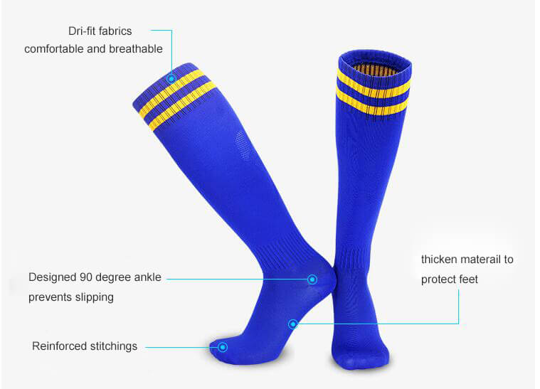 2021 Sports Socks Anti-slip Football Socks Thickened Breathable Foo