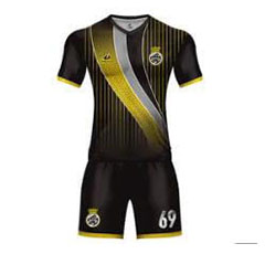 Black soccer uniforms