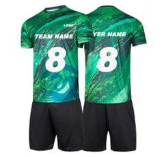 Green soccer uniforms