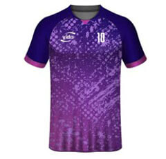 Purple soccer jersey