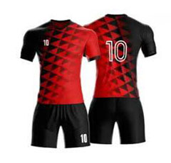 Red soccer jerseys