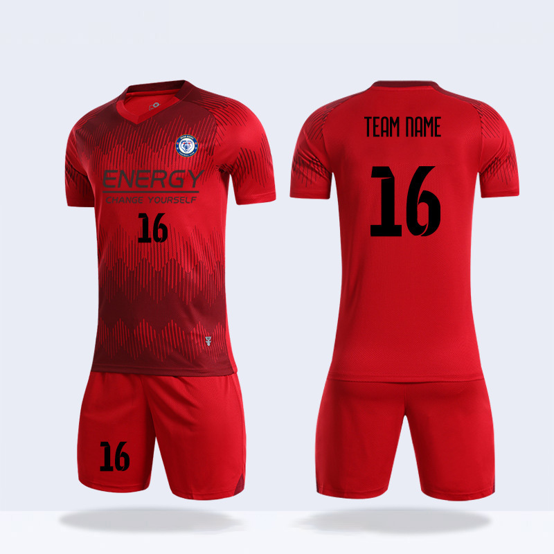 red soccer uniforms